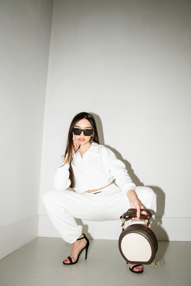 OVERSIZED JOGGER POLO SWEATSHIRT | WHITE