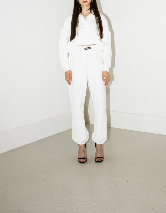 OVERSIZED JOGGER TROUSERS | WHITE