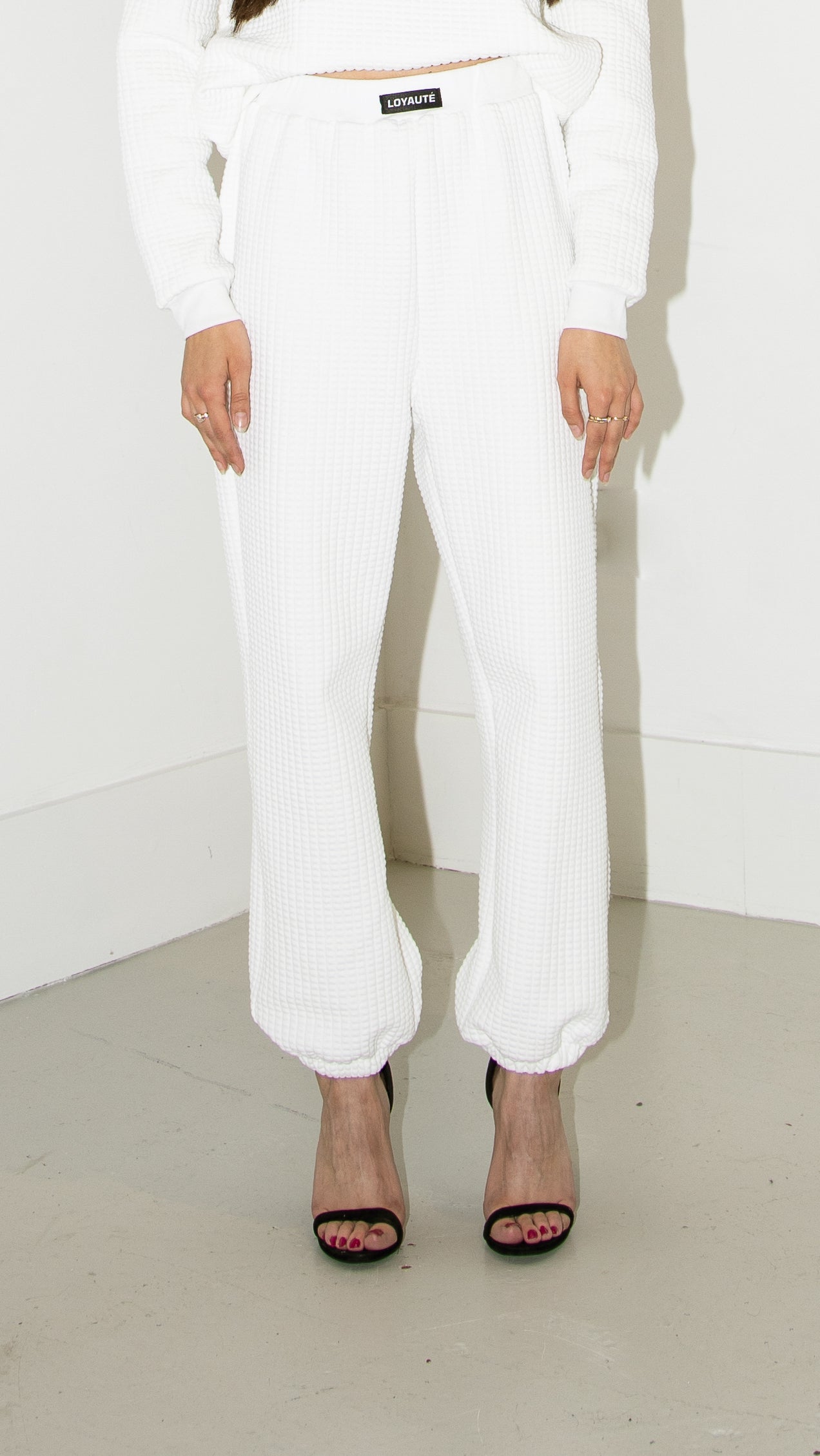 OVERSIZED JOGGER TROUSERS | WHITE